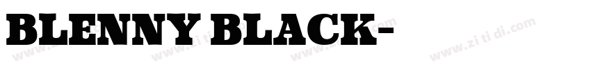 Blenny Black字体转换 Blenny Black字体转换